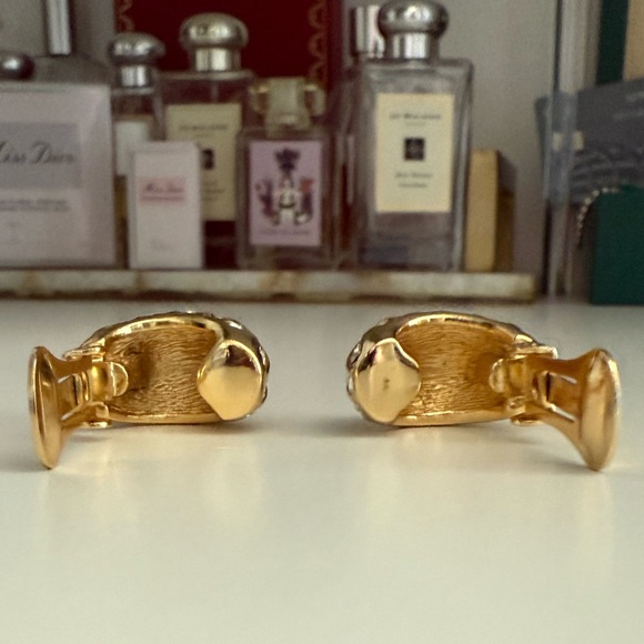 Christian Dior 18k gold plated vintage clip on earrings - Picture 11 of 16